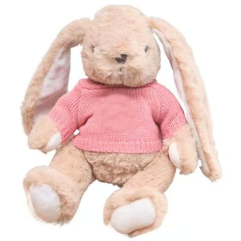 ⁨Pluszowa Maskotka Przytulanka Zając Sweterek Różowy 22cm⁩ w sklepie Wasserman.eu