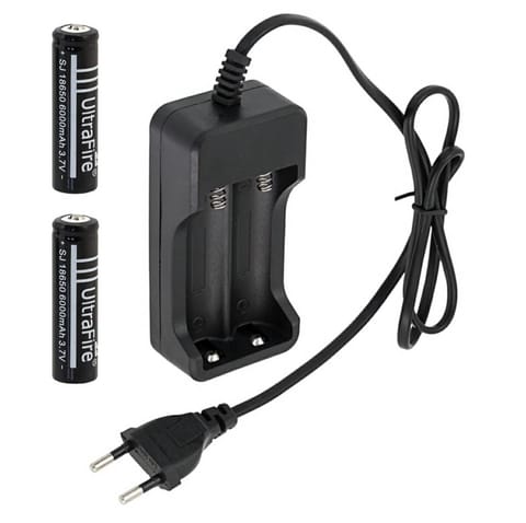 ⁨LC5 Ładowarka + 2 x akumulatory 18650 li⁩ w sklepie Wasserman.eu