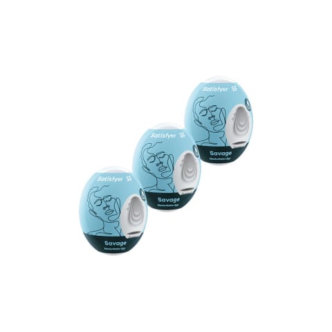 ⁨Satisfyer Masturbator Eggs Savage Masturbation Egg Set⁩ at Wasserman.eu
