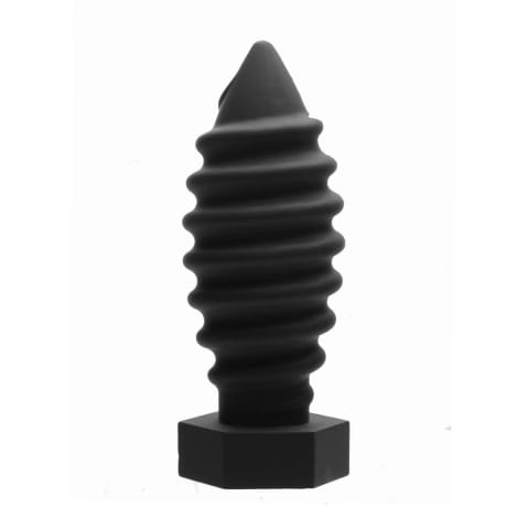 ⁨XR Brands Screw - korek analny silikonowy wkręcany, czarny⁩ w sklepie Wasserman.eu