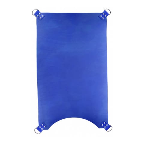 Mr. Sling Pas skorzany 4-punktowy niebieski 100cm szeroki front w sklepie Wasserman.eu