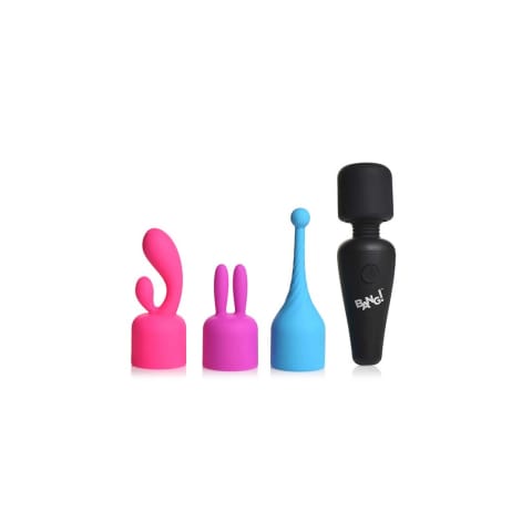 ⁨XR Brands Mini masażer rożdżkowy 3 końcowki kompaktowy USB⁩ w sklepie Wasserman.eu