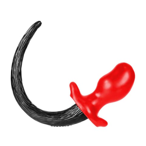 ⁨Oxballs PUPTAIL Large - Czerwony anatomiczny korek z ogonem⁩ w sklepie Wasserman.eu