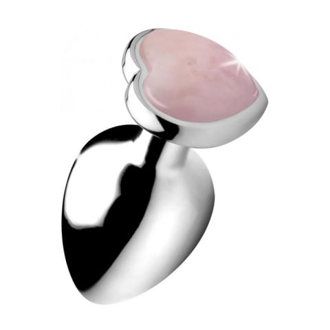 ⁨XR Brands duży korek anatomiczny serce rożowe aluminium kwarc⁩ w sklepie Wasserman.eu
