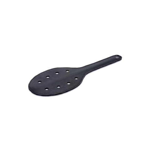 ⁨XR Brands Round Paddle czarna skorzana łopatka 40 cm⁩ w sklepie Wasserman.eu