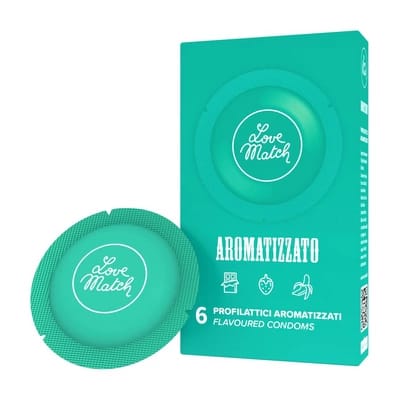 ⁨Love Match Prezerwatywy aromatyzowane mix smakow 6 sztuk⁩ w sklepie Wasserman.eu