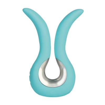 ⁨Gvibe Mini Tiffany - Kompaktowy masażer intymny, zakrzywiony, turkusowy⁩ w sklepie Wasserman.eu