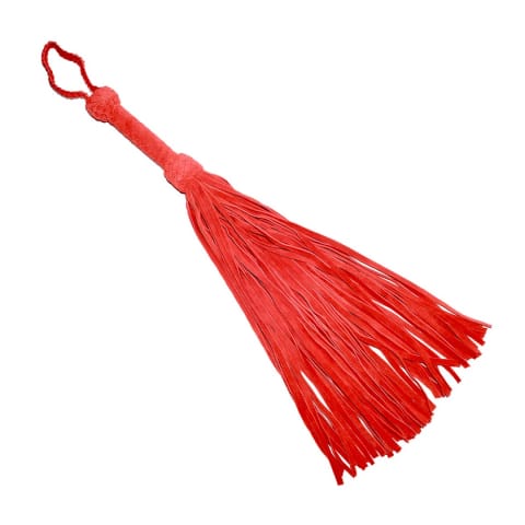 ⁨Prowler RED Leather Suede - elegancki pejcz zamszowy, czerwony⁩ w sklepie Wasserman.eu