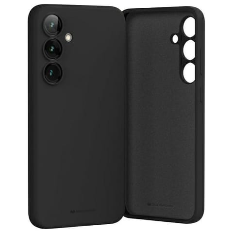 ⁨Mercury Silicone Samsung A16 A166        czarny/black⁩ w sklepie Wasserman.eu