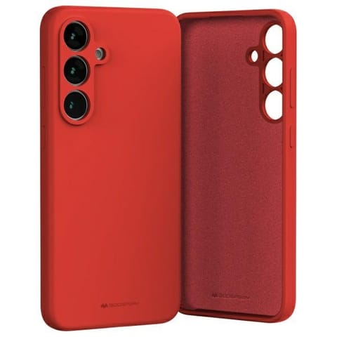 ⁨Mercury Silicone Samsung S24 FE S721     czerwony/red⁩ w sklepie Wasserman.eu