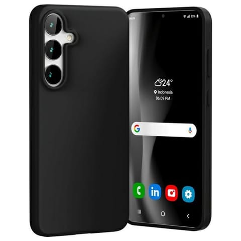 ⁨Mercury Soft Samsung S24 FE S721         czarny/black⁩ w sklepie Wasserman.eu