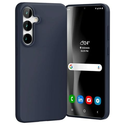⁨Mercury Soft Samsung S24 FE S721         granatowy/midnight blue⁩ w sklepie Wasserman.eu