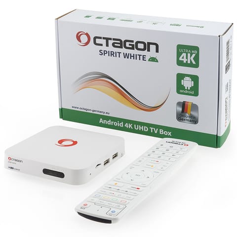 OCTAGON SPIRIT WHITE 4K UHD Android TV Box IPTV w sklepie Wasserman.eu
