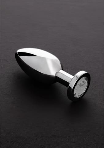 ⁨Steel Plug Large - Korek ze stali nierdzewnej z ozdobnym kamieniem⁩ w sklepie Wasserman.eu