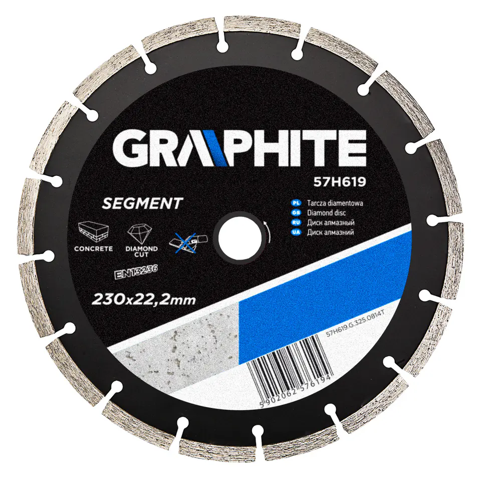 ⁨Diamond blade 230 x 22.2 mm, segmented⁩ at Wasserman.eu