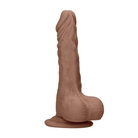 ⁨RealRock Model 25 cm z anatomiczną podstawą Skin TPE, naturalny⁩ w sklepie Wasserman.eu