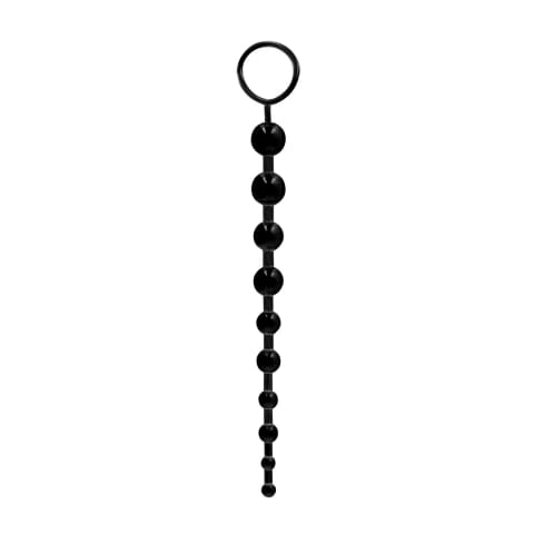 GC by Shots koralikowy model intymny TPE czarny 25,5 cm w sklepie Wasserman.eu