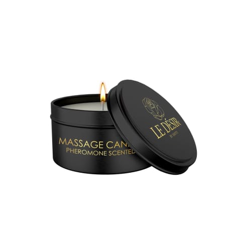 ⁨Le Desir Świeca do masażu z feromonami - aromatyczna, relaksująca 80g⁩ w sklepie Wasserman.eu