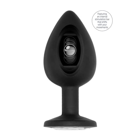 ⁨SONO No.91 Plug silikonowy z ruchomą kulką czarny 9,5 cm⁩ w sklepie Wasserman.eu