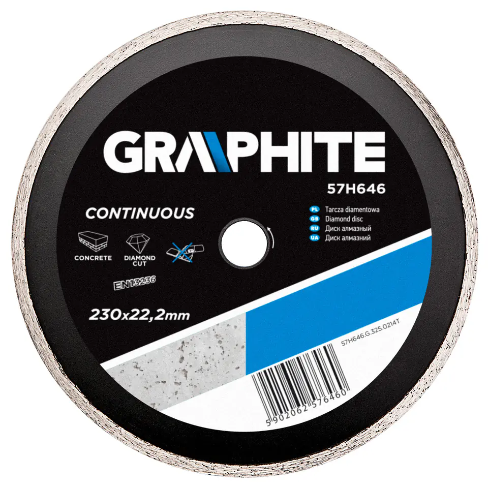 ⁨Diamond blade 230 x 22.2 mm, full⁩ at Wasserman.eu