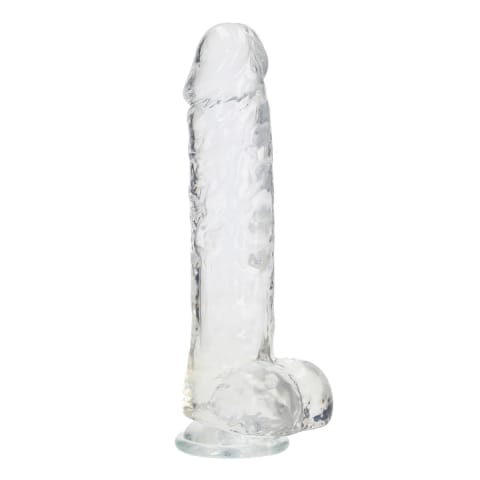 ⁨RealRock Crystal Clear model z anatomicznymi detalami 25,4 cm⁩ w sklepie Wasserman.eu