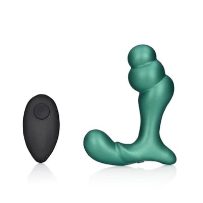 ⁨Ouch! Prostate Vibe Green - Masażer prostaty z pilotem bezprzewodowym⁩ w sklepie Wasserman.eu