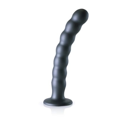 ⁨Ouch! Beaded G-Spot - silikonowy model z koralikami 20,5 cm, przyssawka⁩ w sklepie Wasserman.eu
