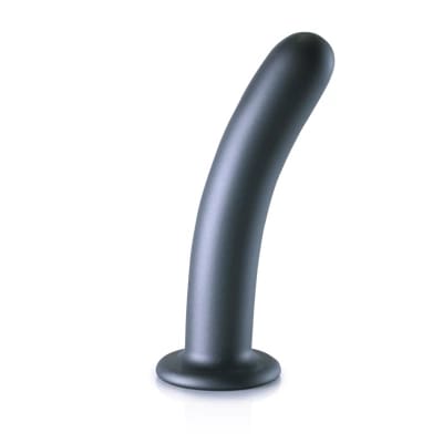 ⁨Ouch! Smooth Silicone 17 cm - Smukły model z przyssawką, srebrny⁩ w sklepie Wasserman.eu