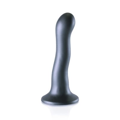 ⁨Ouch! Curvy G-Spot silikonowy model ultra miękki 17 cm metaliczny⁩ w sklepie Wasserman.eu