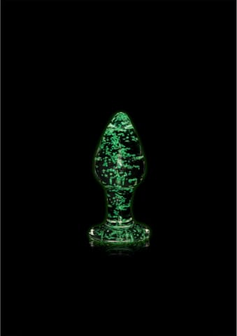 ⁨Ouch! Szklany korek świecący w ciemności mały - model Glow in the Dark⁩ w sklepie Wasserman.eu