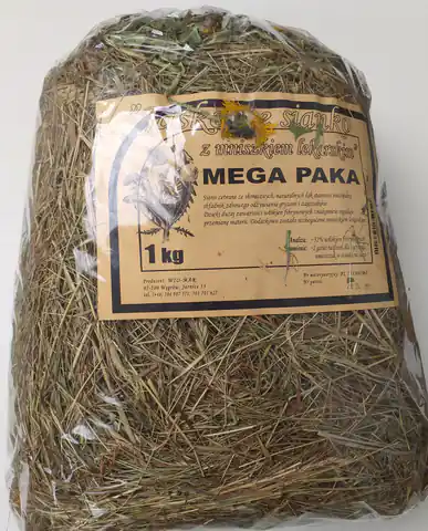 ⁨WIO-MAR Jasque hay with dandelion Mega Paka 1kg⁩ at Wasserman.eu