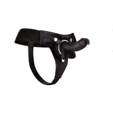 ⁨OUCH! Uprząż z odpinanym modelem anatomicznym 18 cm, czarny⁩ w sklepie Wasserman.eu