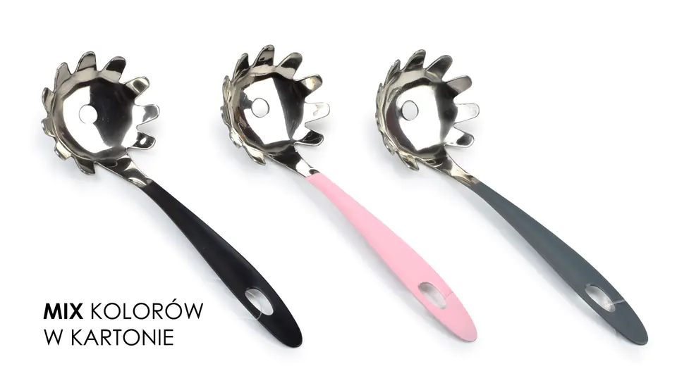 RAF STEEL Spaghetti spoon 20cm 3 colours COOKINI at Wasserman.eu