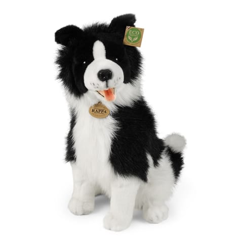 Rappa - Pluszowa realistyczna maskotka Pies Border Collie siedzący 40 cm Eco-Friendly w sklepie Wasserman.eu
