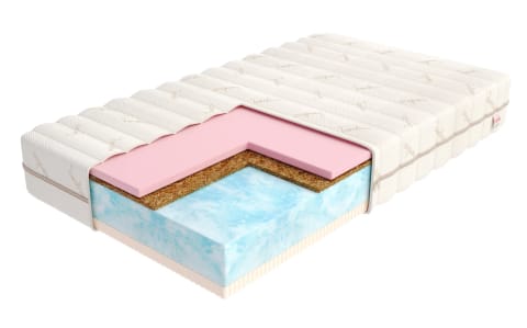⁨Materac piankowy ERGO bio-foam, lateks, kokos, visco - 100 x 200 - H4 twardy / H3 średnio twardy - 23 cm⁩ w sklepie Wasserman.eu