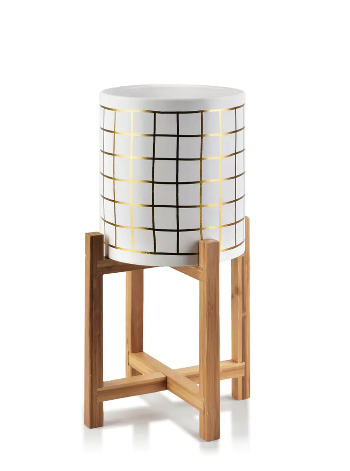 AVA GOLD POT DIA.18xh20cm on stand at Wasserman.eu