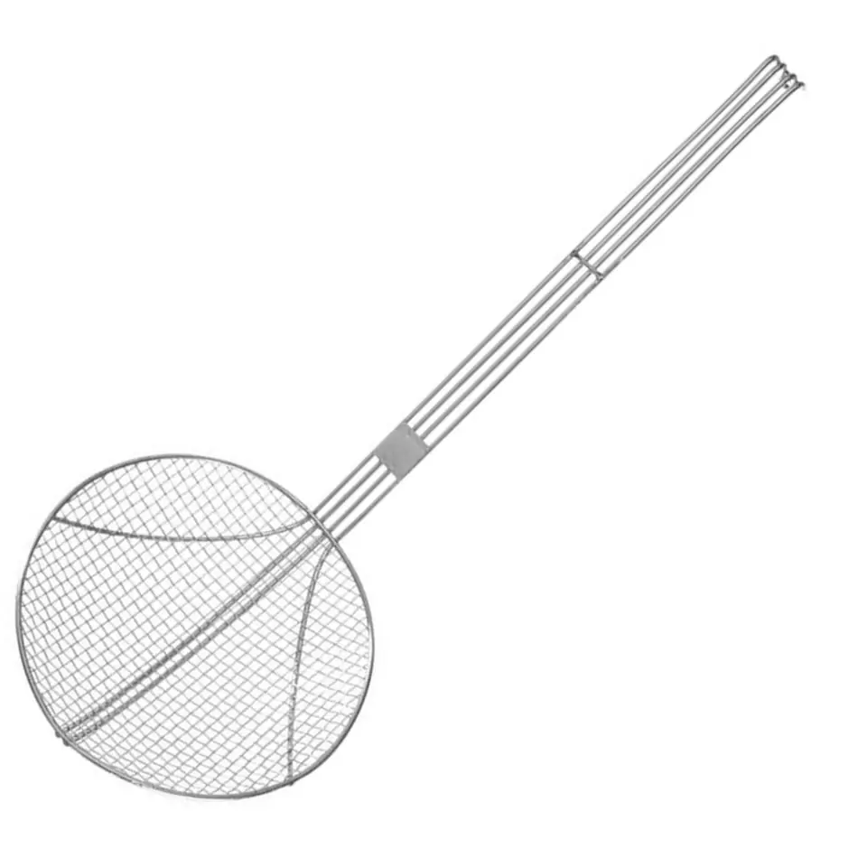 ⁨Strainer strainer for deep frying in stainless steel oil dia. 200 mm - Hendi 640609⁩ at Wasserman.eu