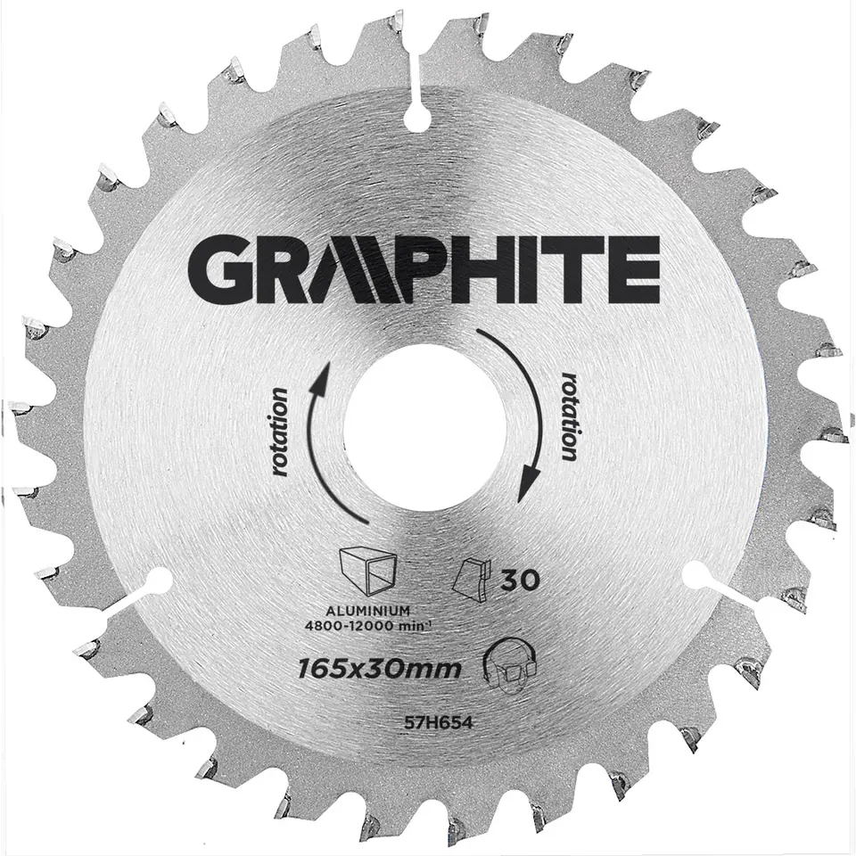 ⁨Saw blade, forid, 165 x 30 mm, 30 teeth, for aluminium⁩ at Wasserman.eu