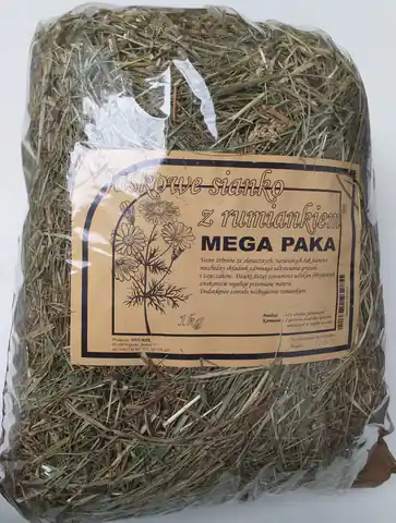 ⁨WIO-MAR Jaśkowe sianko z rumiankiem Mega Paka 1kg⁩ w sklepie Wasserman.eu