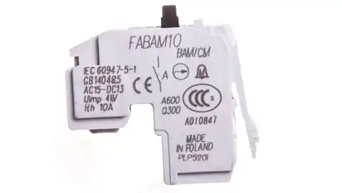 ⁨Styk alarmowy 1Z zadziałania mechanizmu /do wyłączników FE, FG/ FABAM10 432003⁩ w sklepie Wasserman.eu
