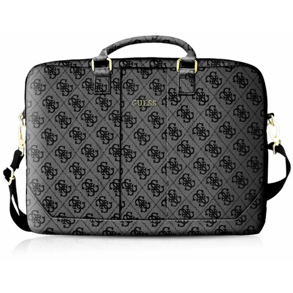 ⁨Guess 4G Uptown Computer Bag - Torba na notebooka 16" / 15" (szary)⁩ w sklepie Wasserman.eu