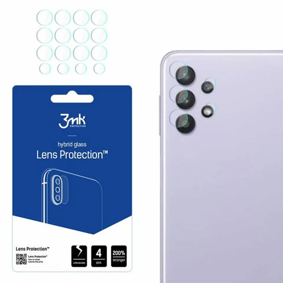 ⁨3MK Lens Protect Sam A33 5G A336 Camera Lens Protection 4pcs⁩ at Wasserman.eu
