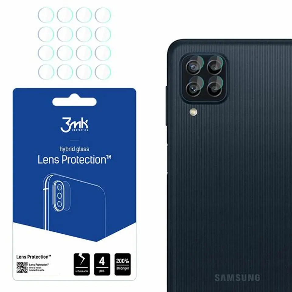 ⁨Ochrona na obiektyw aparatu 3MK Lens     Protection do Samsung Galaxy M22 M225 4szt⁩ w sklepie Wasserman.eu