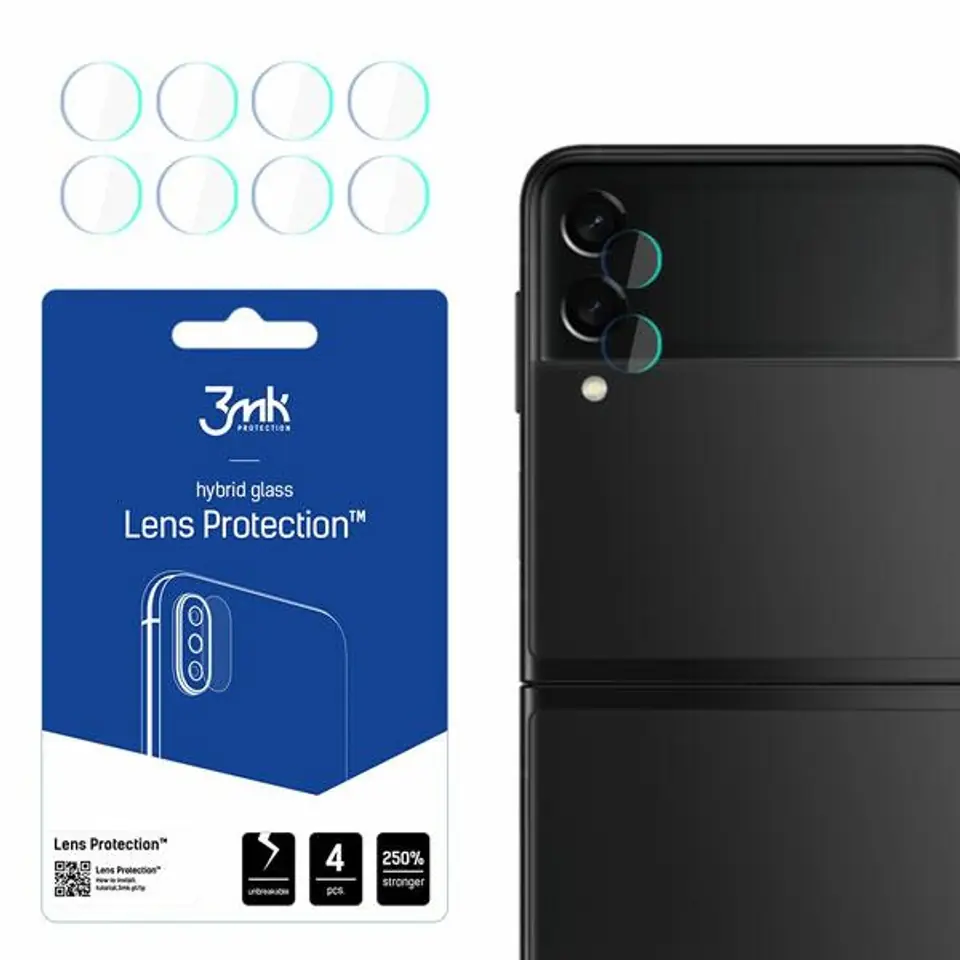 ⁨3MK Lens Protect Sam Z Flip 3 5G Protection for 4pcs Camera Lens⁩ at Wasserman.eu