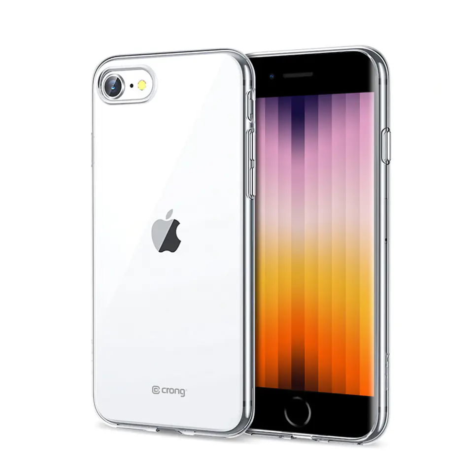 ⁨Crong Crystal Slim Cover - Etui iPhone SE (2022/2020) / 8 / 7 (przezroczysty)⁩ w sklepie Wasserman.eu