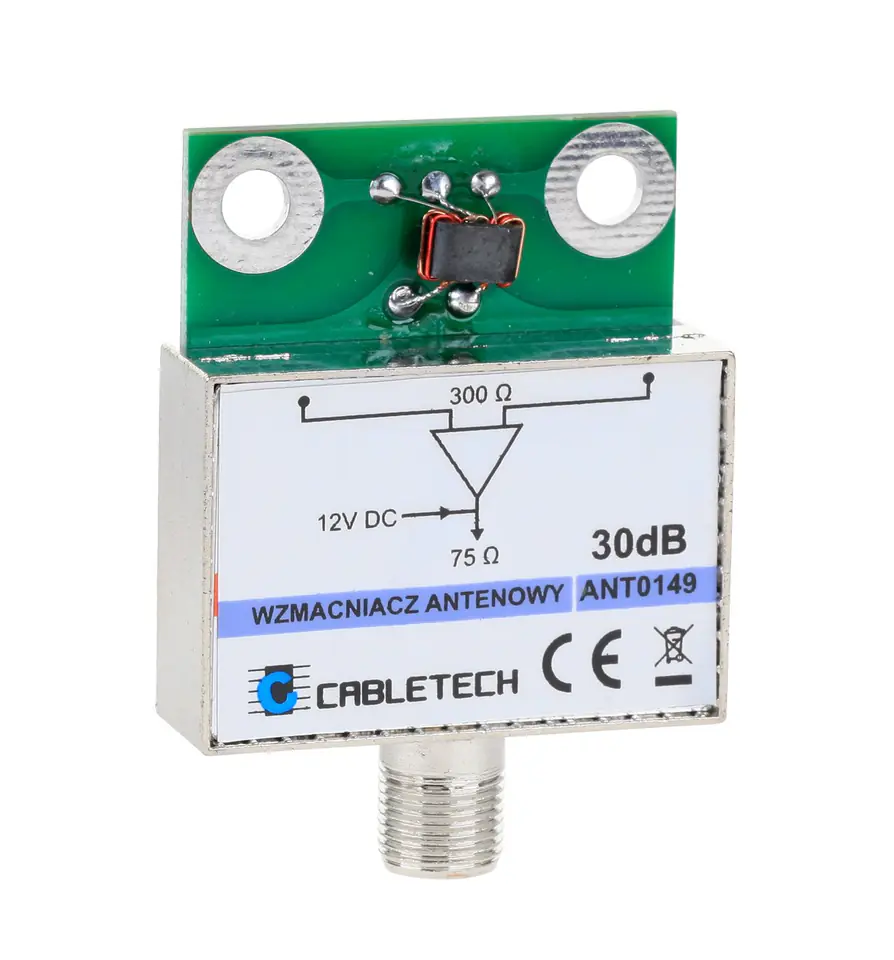 ⁨Shielded antenna amplifier 30dB Cabletech⁩ at Wasserman.eu