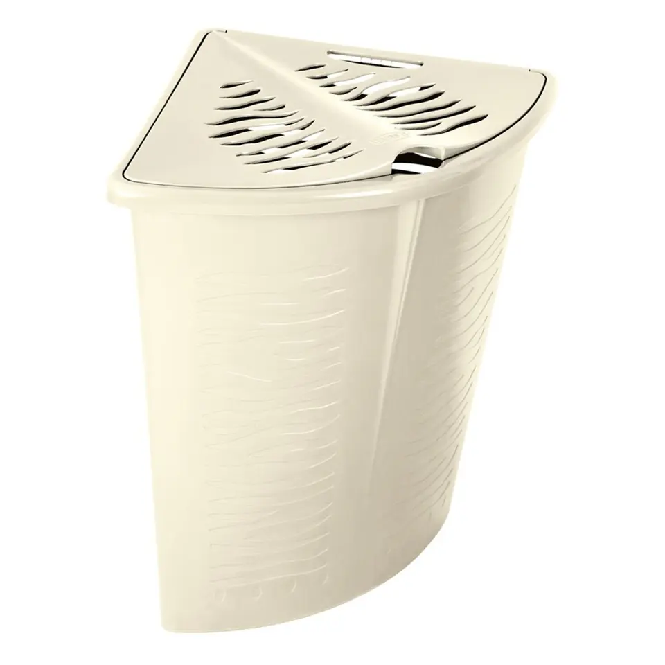 ⁨Corner laundry basket Zebra 45L BranQ beige⁩ at Wasserman.eu