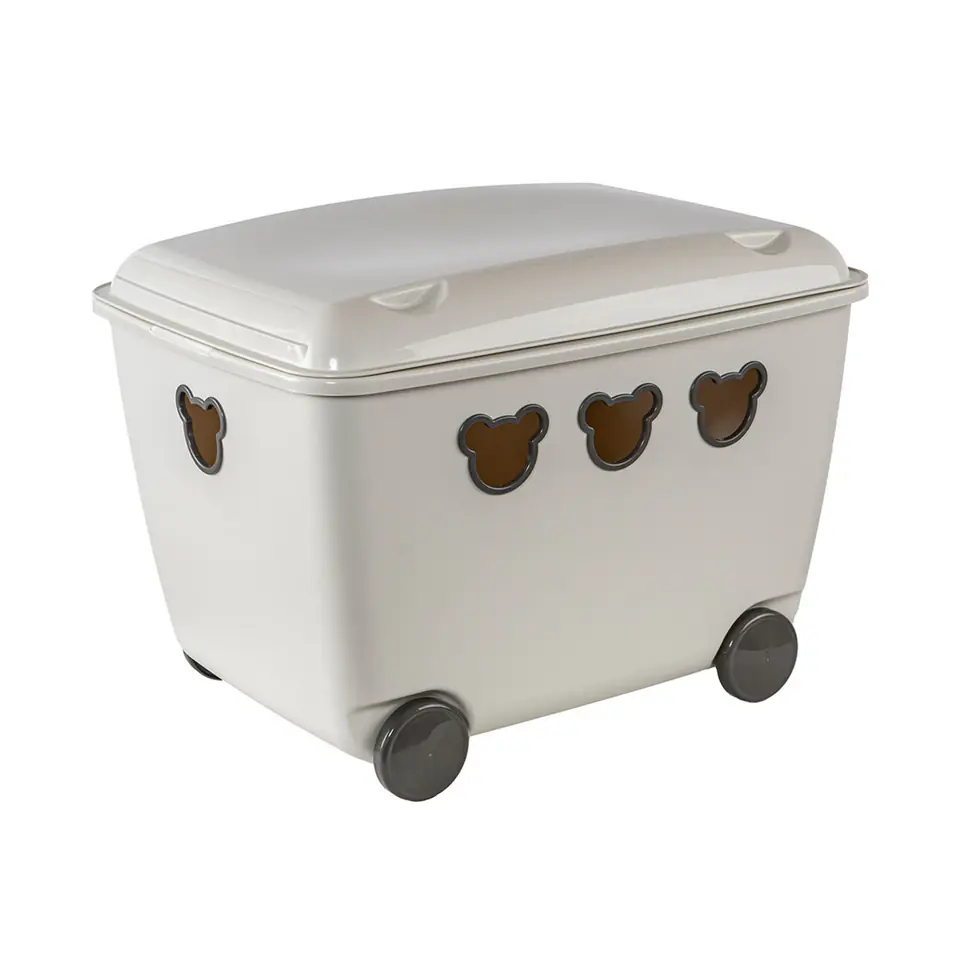 ⁨Toy box 55L BranQ Teddy white⁩ at Wasserman.eu