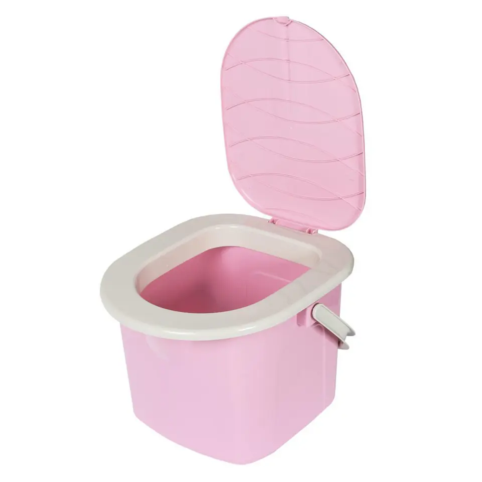 ⁨Tourist toilet bucket 15,5l BranQ pink⁩ at Wasserman.eu