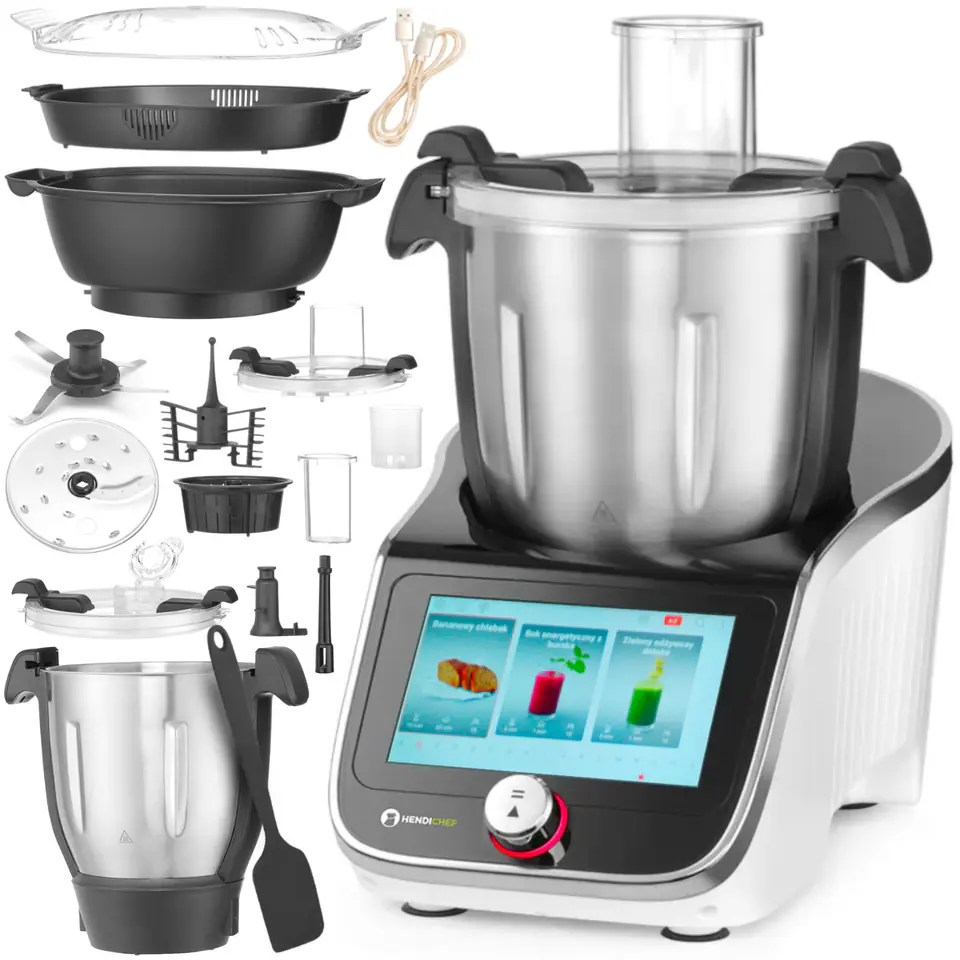 Multifunctional food processor with weight of 20 functions HendiChef IPC 4.5 l 1400 W 230 V - Hendi 221761 at Wasserman.eu